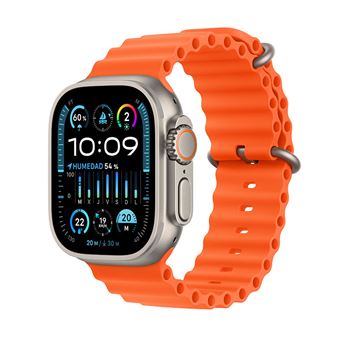 Apple Watch Ultra 2/ GPS/ Cellular/ 49mm/ Caja de Titanio/ Correa Ocean Naranja