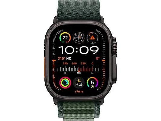 Apple Watch Ultra 2/ GPS/ Cellular/ 49mm/ Caja de Titanio/ Correa Loop Trail Verde/Gris M/L