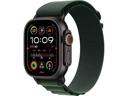 Apple Watch Ultra 2/ GPS/ Cellular/ 49mm/ Caja de Titanio/ Correa Loop Trail Verde/Gris M/L