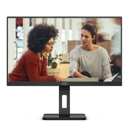 Monitor AOC 24E3QAF 23.8"/ Full HD/ Multimedia/ Regulable en altura/ Negro