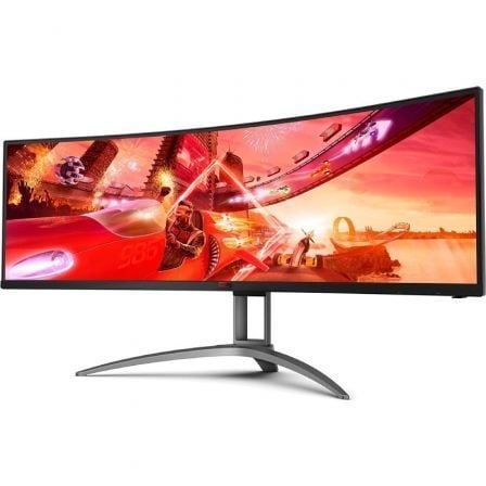 Monitor Gaming Ultrapanorámico Curvo AOC Agon AG493UCX2 48.8"/ Dual QHD/ 1ms/ 165Hz/ VA/ Multimedia/ Negro