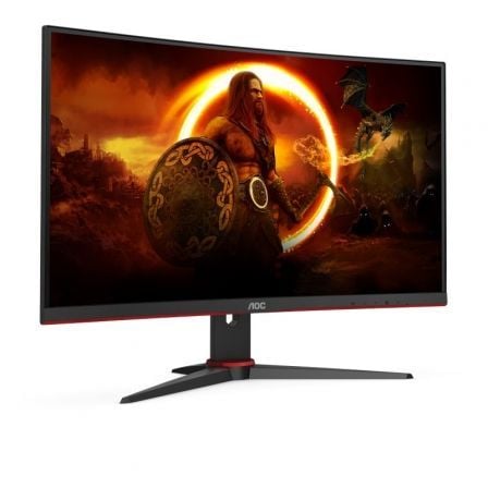 Monitor Gaming Curvo AOC C27G2ZE/BK 27"/ Full HD/ 1ms/ 240Hz/ VA/ Negro y Rojo