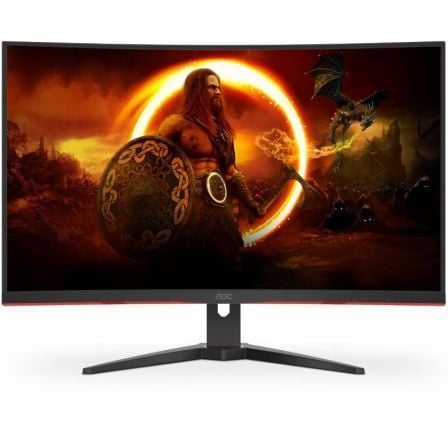 Monitor Gaming Curvo AOC CQ32G2SE/BK 31.5"/ QHD/ 1ms/ 165Hz/ VA/ Multimedia/ Negro