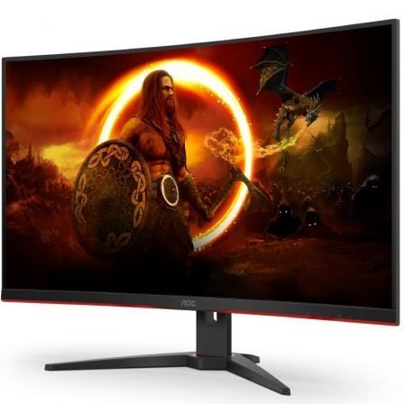 Monitor Gaming Curvo AOC CQ32G2SE/BK 31.5"/ QHD/ 1ms/ 165Hz/ VA/ Multimedia/ Negro