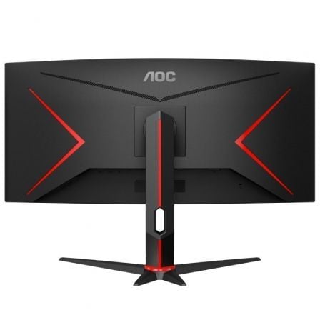 Monitor Gaming Ultrapanorámico Curvo AOC CU34G2X/BK  34"/ WQHD/ 1ms/ 144Hz/ VA/ Negro y Rojo