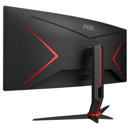 Monitor Gaming Ultrapanorámico Curvo AOC CU34G2X/BK  34"/ WQHD/ 1ms/ 144Hz/ VA/ Negro y Rojo