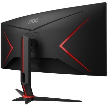 Monitor Gaming Ultraparonámico Curvo AOC CU34G2XP/BK 34"/ WQHD/ 1ms/ 180Hz/ VA/ Negro