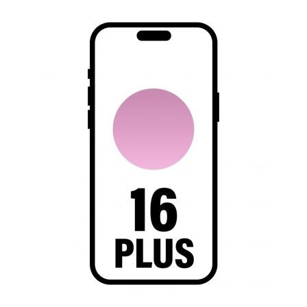 Smartphone Apple iPhone 16 Plus 512GB/ 6.7"/ 5G/ Rosa