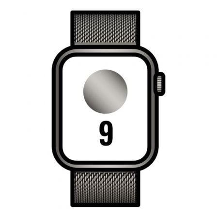 Apple Watch Series 9/ GPS/ Cellular/ 45mm/ Caja de Acero Grafito/ Correa Milanese Loop Grafito