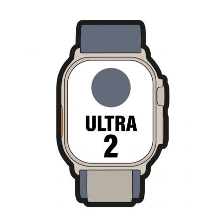 Apple Watch Ultra 2/ GPS/ Cellular/ 49mm/ Caja de Titanio/ Correa Loop Alpine Azul S Pequeña