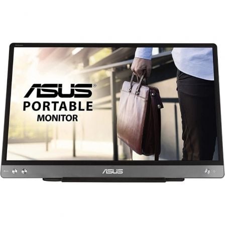 Monitor Portátil Asus ZenScreen MB14AC 14"/ Full HD/ Plata y Negro