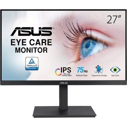 Monitor Asus VA27EQSB 27"/ Full HD/ Multimedia/ Regulable en altura/ Negro