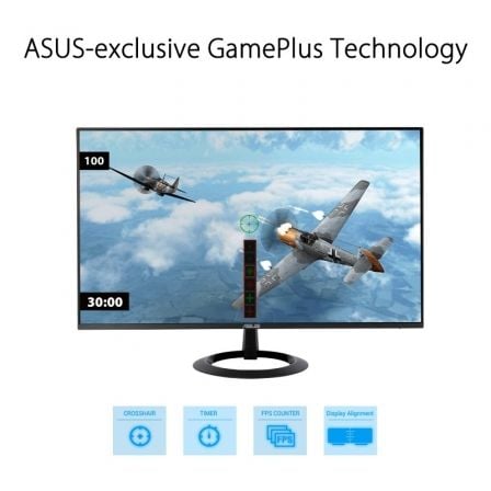 Monitor Gaming Asus VZ27EHF 27"/ Full HD/ 1ms/ 100Hz/ IPS/ Negro