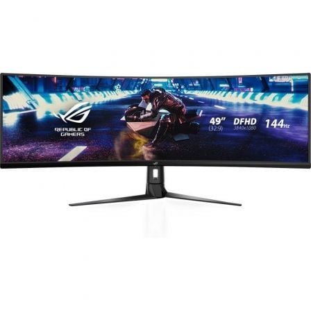 Monitor Gaming Ultrapanorámico Curvo Asus Rog Strix XG49VQ 49"/ Dual UHD/ 4ms/ 144Hz/ VA/ Multimedia/ Negro