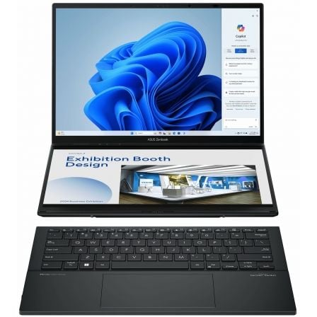 Portátil Asus ZenBook Duo OLED UX8406MA-PZ255W Intel Core Ultra 9-185H/ 32GB/ 1TB SSD/ 14"+14" Táctil/ Win11