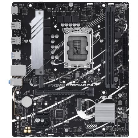 Placa Base Asus PRIME B760M-R D4 Socket 1700/ Micro ATX