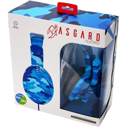 Auriculares Gaming con Micrófono FR-TEC Asgard NJÖRD/ Jack 3.5/ Azules