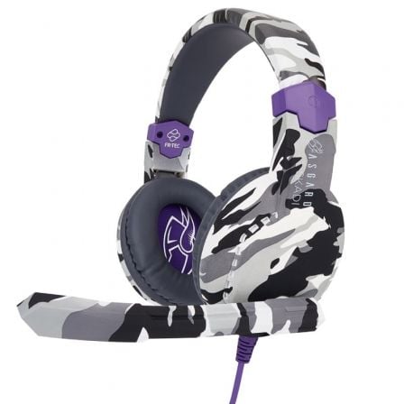 Auriculares Gaming con Micrófono FR-TEC Asgard SKADI/ Jack 3.5/ Purpura