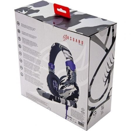 Auriculares Gaming con Micrófono FR-TEC Asgard SKADI/ Jack 3.5/ Purpura