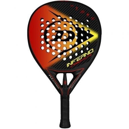 Pala de Pádel Dunlop Inferno Carbon Elite 2022/ Naranja y Amarilla