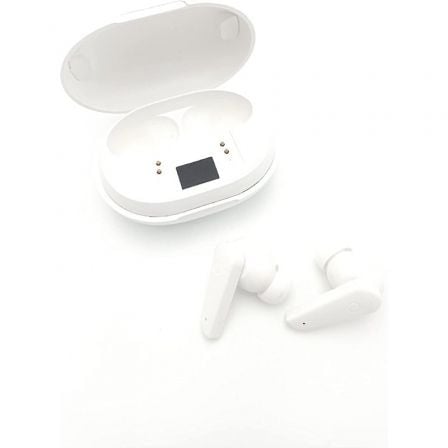 Auriculares Bluetooth Elbe ABTWS-005-B con estuche de carga/ Autonomía 3.5h/ Blancos