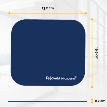 Alfombrilla Fellowes Estándar 5933805/ 0.20 x 232 x 199mm/ Azul