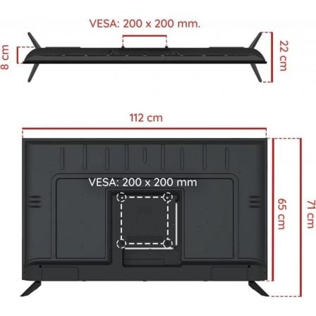 Televisor Grunkel LED-5022GOO 50"/ Ultra HD 4K/ Smart TV/ WiFi