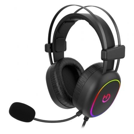 Auriculares Gaming con Micrófono Hiditec Erys ARGB/ Jack 3.5/ Negros