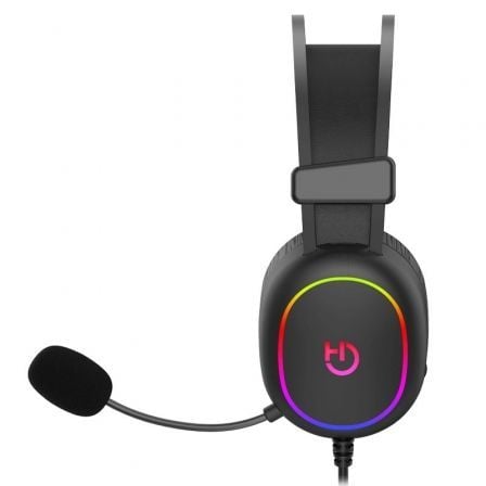 Auriculares Gaming con Micrófono Hiditec Erys ARGB/ Jack 3.5/ Negros