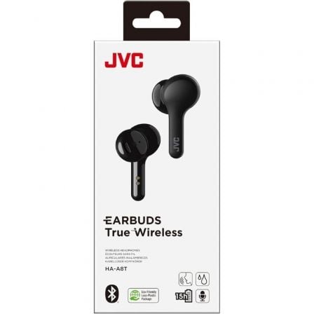 Auriculares Bluetooth JVC HA-A8T con estuche de carga/ Autonomía 6h/ Negros