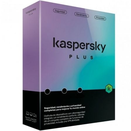 Antivirus Kaspersky Plus/ 1 Dispositivo/ 1 Año