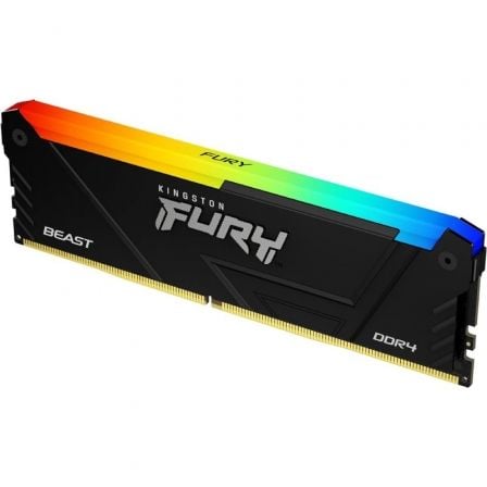 Memoria RAM Kingston FURY Beast RGB 16GB/ DDR4/ 3200MHz/ 1.35V/ CL16/ DIMM