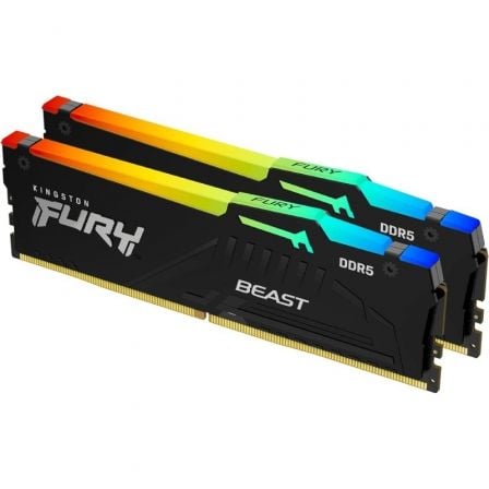 Memoria RAM Kingston FURY Beast RGB 2 x 16GB/ DDR5/ 6000MHz/ 1.4V/ CL30/ DIMM