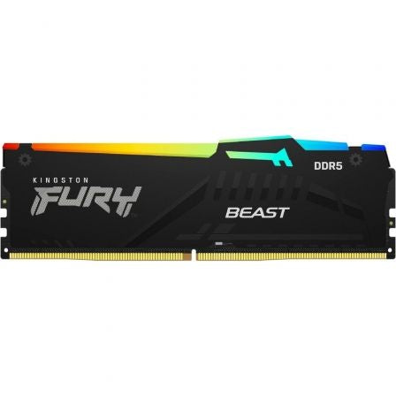 Memoria RAM Kingston FURY Beast RGB 32GB/ DDR5/ 6000MHz/ 1.35V/ CL40/ DIMM