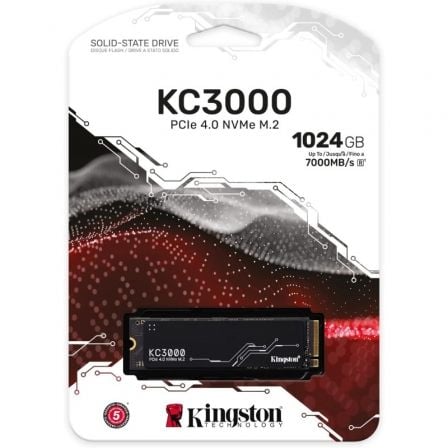 Disco SSD Kingston KC3000 1TB/ M.2 2280 PCIe 4.0/ con Disipador de Calor/ Full Capacity