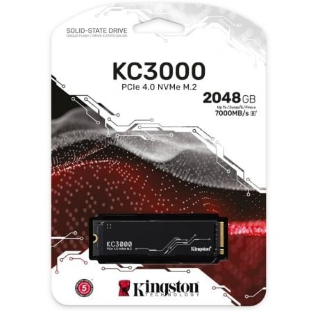 Disco SSD Kingston KC3000 2TB/ M.2 2280 PCIe 4.0/ con Disipador de Calor/ Full Capacity