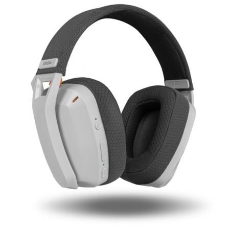 Auriculares Gaming Inalámbricos con Micrófono Krom Kanji/ Bluetooth/ USB 2.0/ Blancos