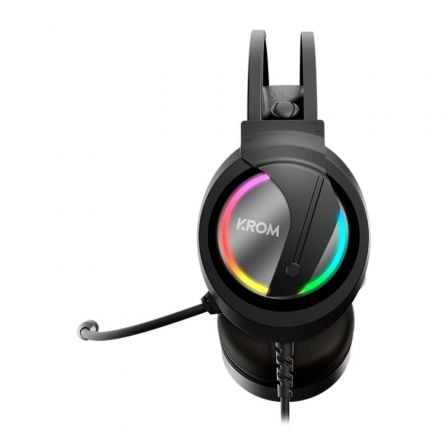 Auriculares Gaming con Micrófono Krom Kappa/ Jack 3.5/ USB 2.0/ Negros