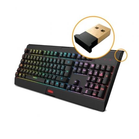 Pack Gaming Krom Kabala/ Teclado + Ratón Inalámbricos