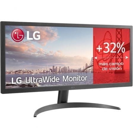 Monitor Profesional Ultrapanorámico LG UltraWide 26WQ500-B 25.7"/ WFHD/ Negro