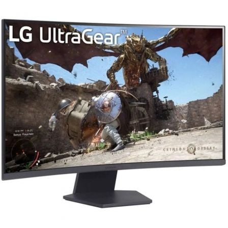 Monitor Gaming Curvo LG UltraGear 27GS60QC-B 27"/ QHD/ 1ms/ 180Hz/ VA/ Negro