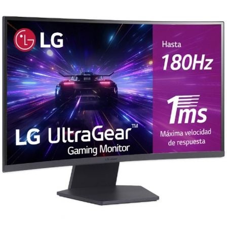 Monitor Gaming Curvo LG UltraGear 27GS60QC-B 27"/ QHD/ 1ms/ 180Hz/ VA/ Negro