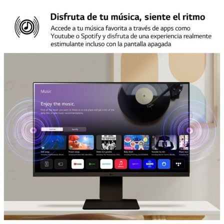 Smart Monitor LG MyView 27SR50F-B 27"/ Full HD/ Smart TV/ Multimedia/ Negro