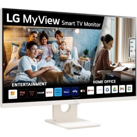 Smart Monitor LG MyView 27SR50F-W 27"/ Full HD/ Smart TV/ Multimedia/ Blanco