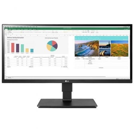 Monitor Profesional Ultrapanorámico LG 29BN650-B 29"/ WFHD/ Multimedia/ Regulable en altura/ Negro