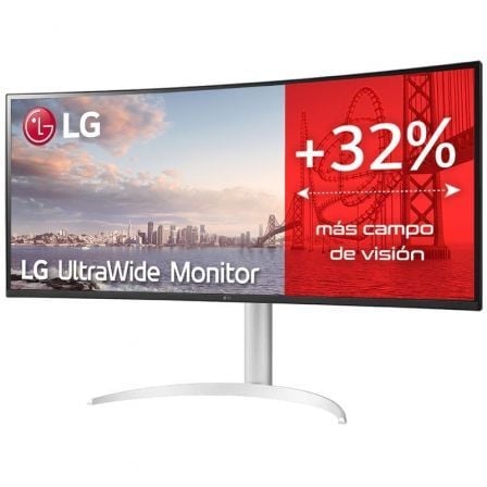 Monitor Profesional Ultrapanorámico LG UltraWide 34WQ650-W 34"/ WFHD/ Multimedia/ Regulable en Altura/ Plata y Blanco