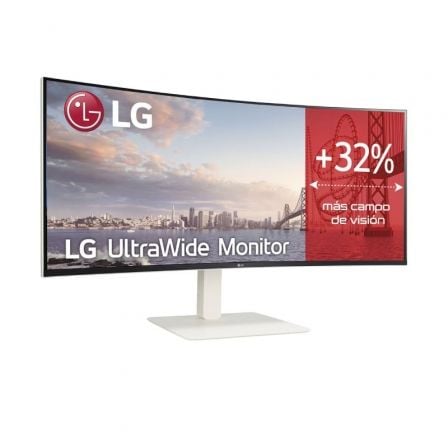 Monitor Profesional Ultrapanorámico Curvo LG UltraWide 38WR85QC-W 37.5"/ WQHD+/ Multimedia/ Blanco