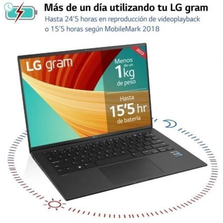 Portátil LG Gram 14Z90R-G.AP75B Intel Core i7-1360P/ 16GB/ 512GB SSD/ 14"/ Win11 Pro