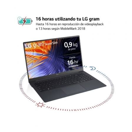 Portátil LG Gram Superslim 15Z90ST-G.AD75B Intel Core Ultra 7-155H/ 32GB/ 512GB SSD/ 15.6"/ Win11