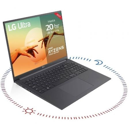 Portátil LG Ultra 16UD70R-G.AX56B Ryzen 5 7530U/ 16GB/ 512GB SSD/ 16"/ Sin Sistema Operativo